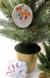 Sublimated Ceramic Ornament - 3" Circle, Star or Heart