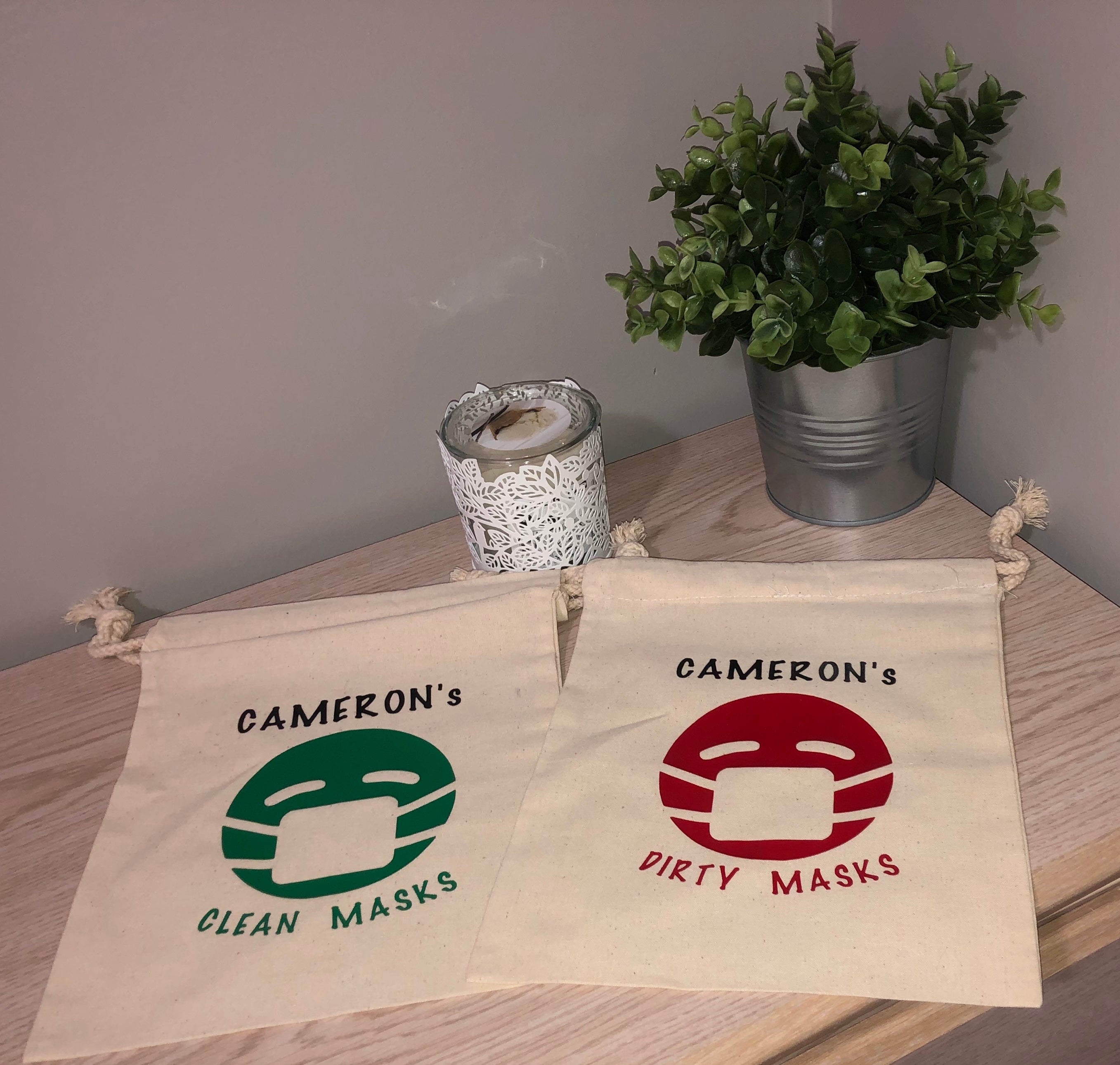 Mask Storage Bags (Personalized)