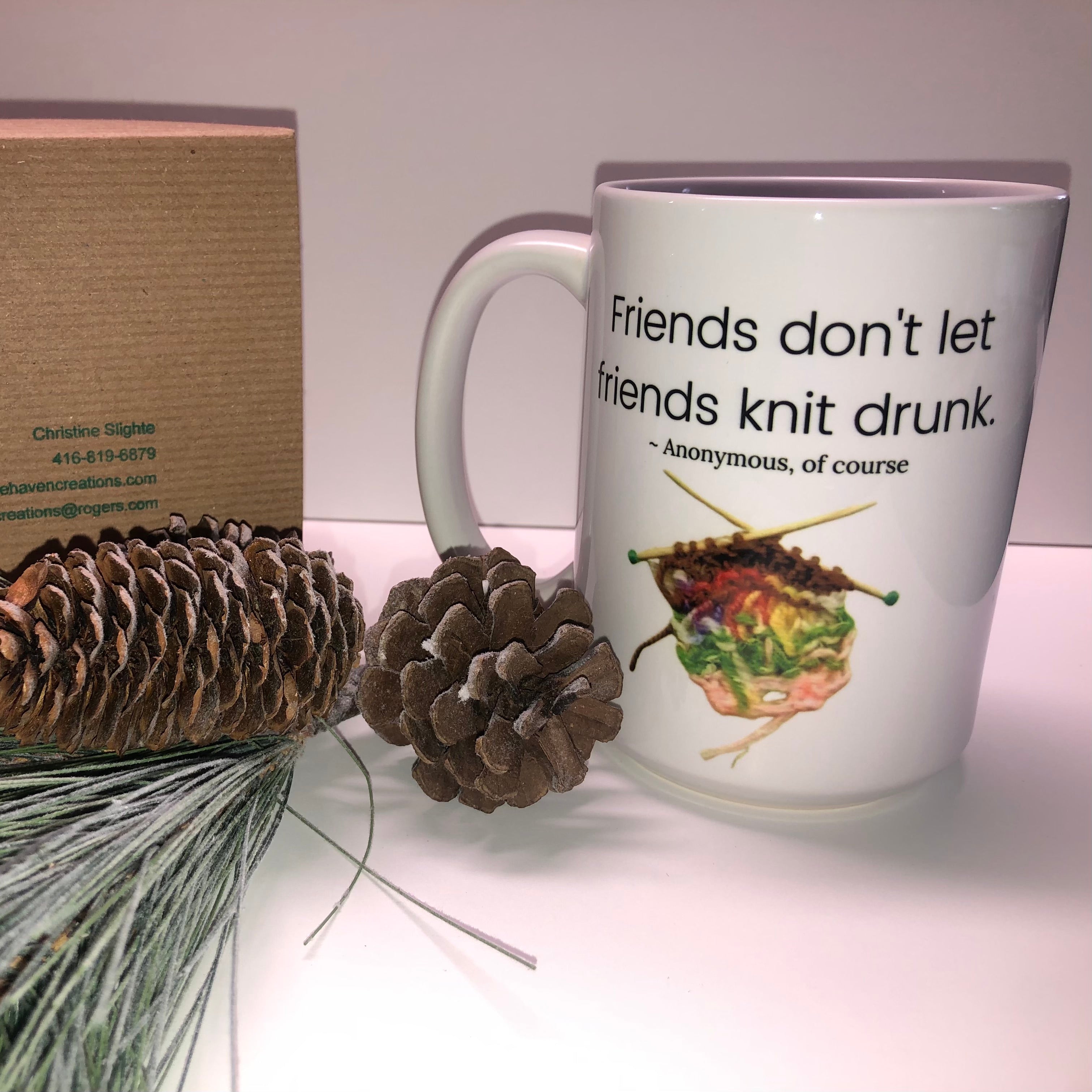 Meaningful Mug - Knitting Humour (15oz) - One Sided