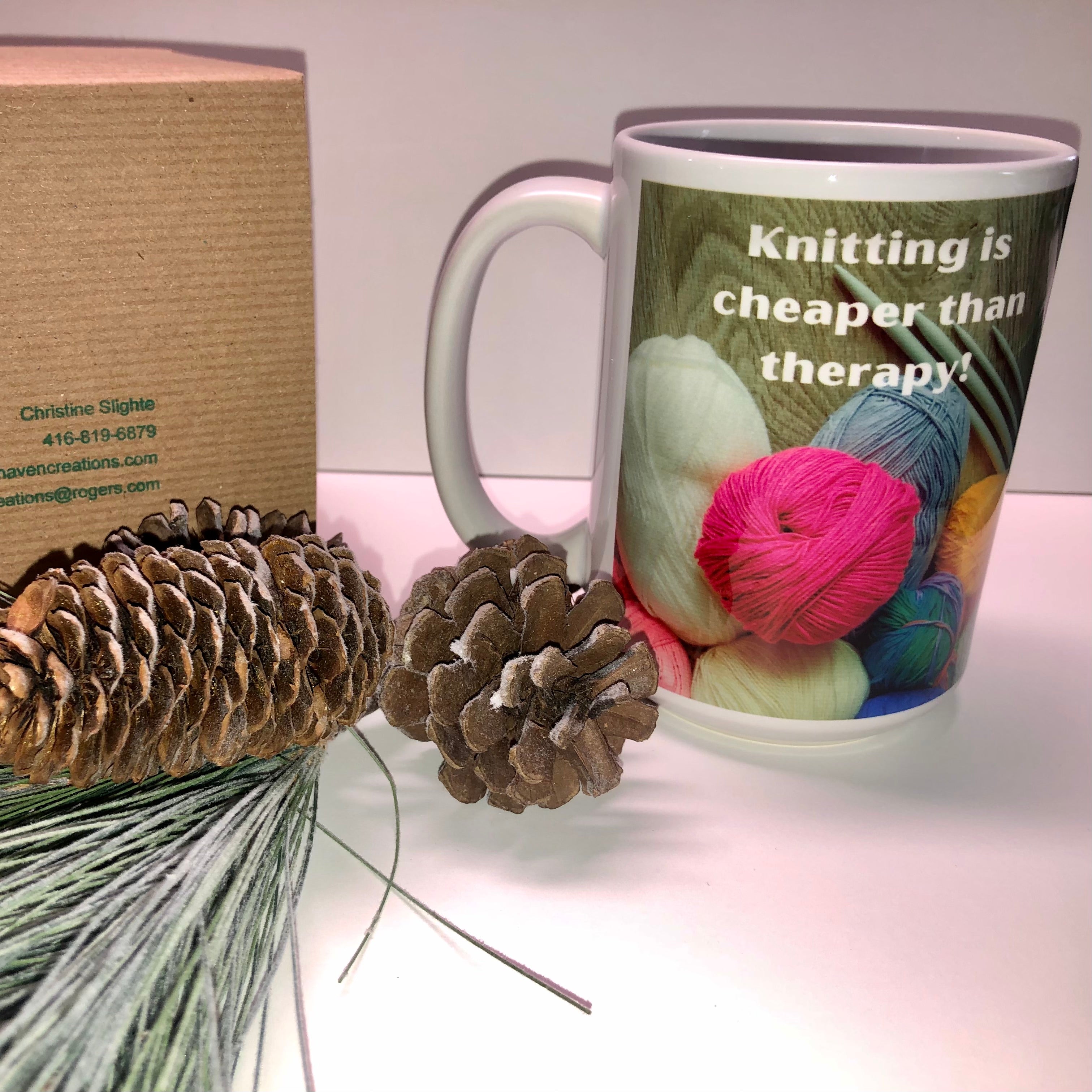Meaningful Mug - Knitting Humour (15oz) - One Sided